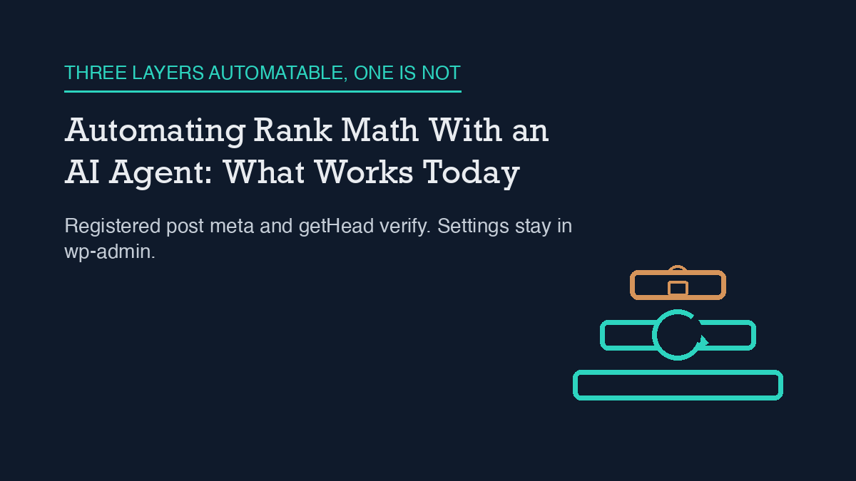 Automating Rank Math With an AI Agent: What Works Today